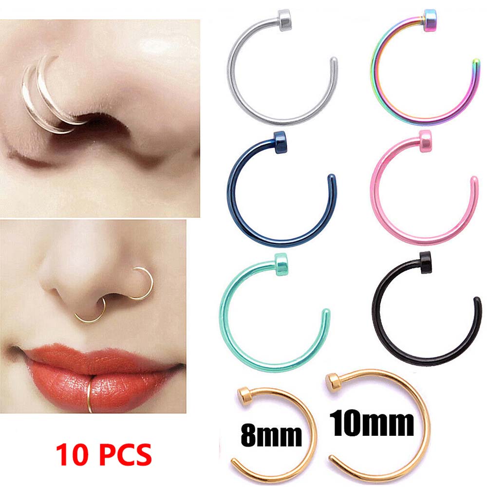 Body Jewelry On Sale - 10 Pcs semplice orecchino vendita acciaio