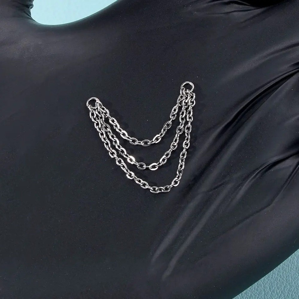 Body Jewelry Titanium - Catena per Naso in Titanio alla