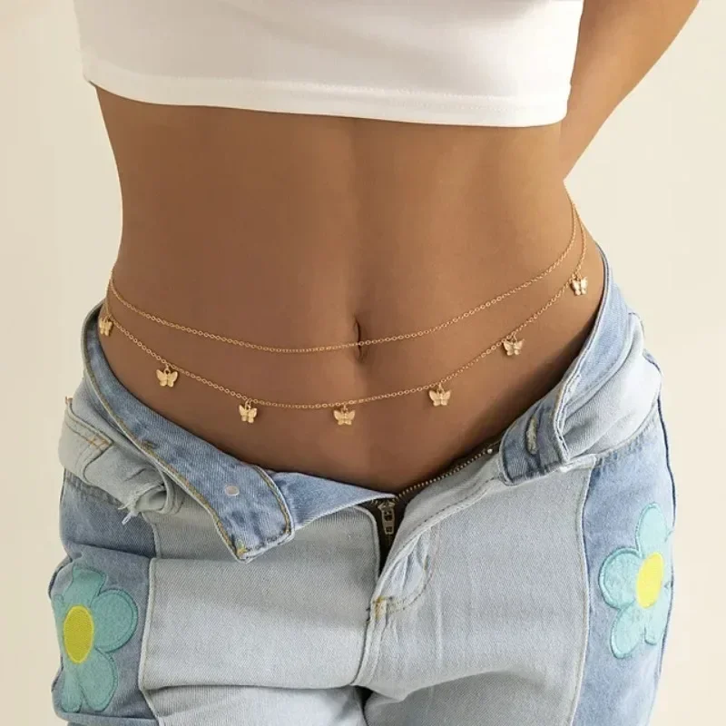 Body Jewelry Waist - Nuovo fascino sexy doppio strato catena