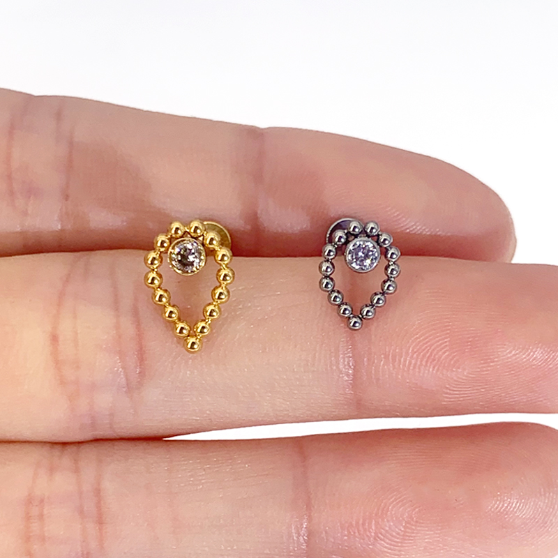 Body Jewelry Amazon - 1pc G23 Titanio 16G Saldato Palla