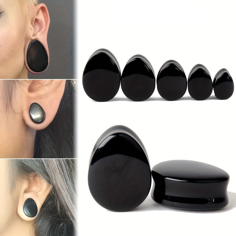 Body Jewelry Gauge Sizes - 1 coppia uomini acqua goccia forma