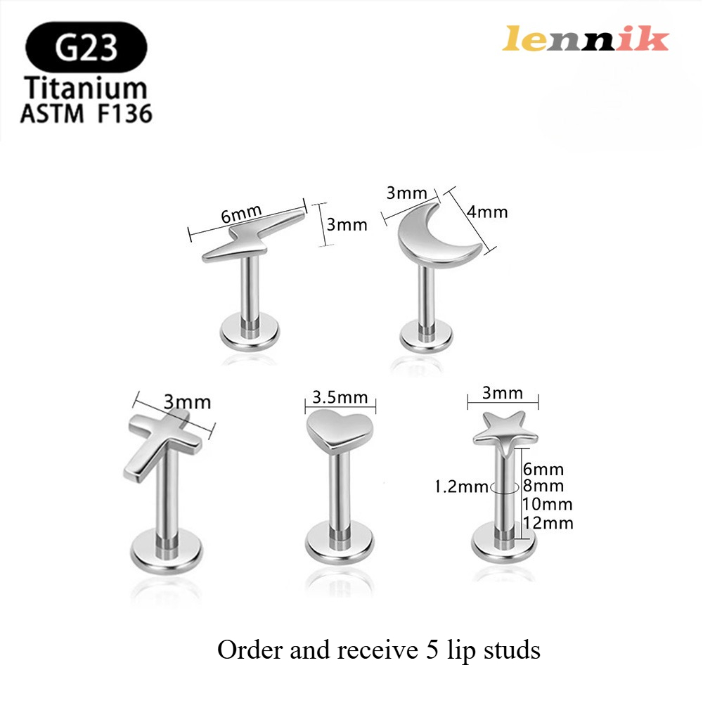Body Jewelry Titanium - LENNIK F136 Lega di titanio Croce