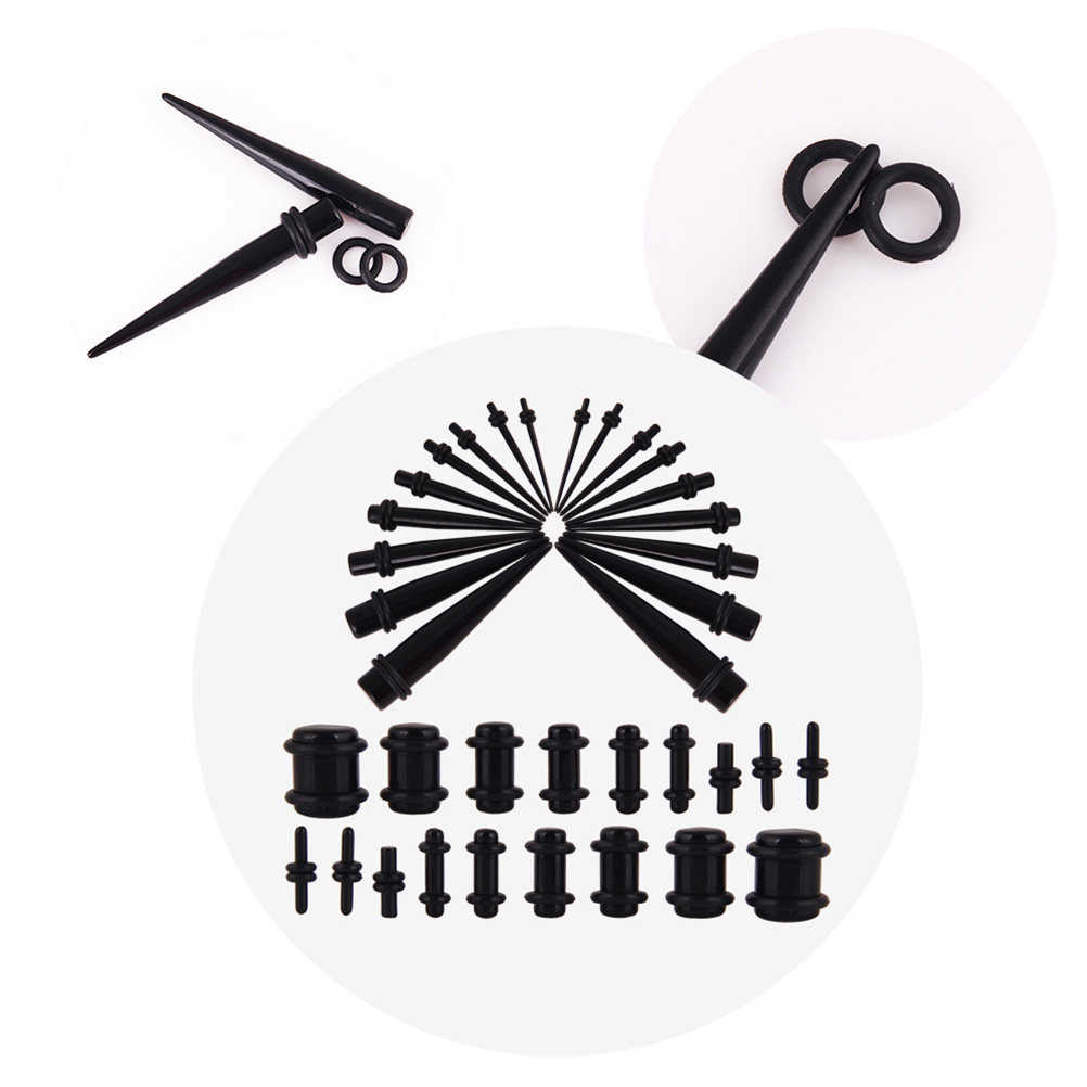Body Jewelry Gauge Sizes - Set di 36 Dilatatori per Orecchie,