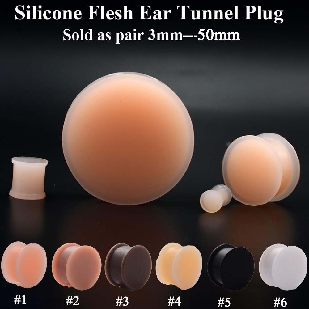 Body Jewelry Gauge Sizes - 1 paio di tappi svasati per