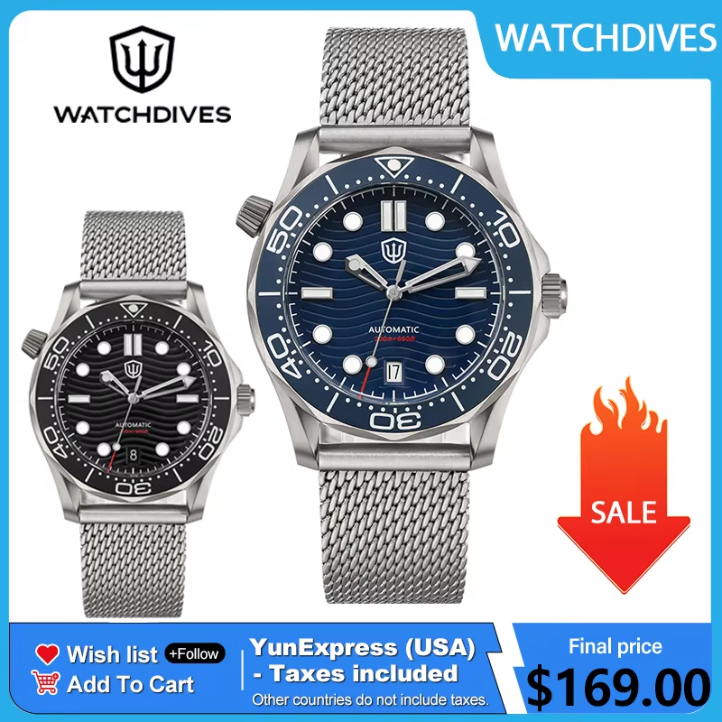Body Jewelry Titanium - Watchdives WD007 Orologio Subacqueo 39mm in