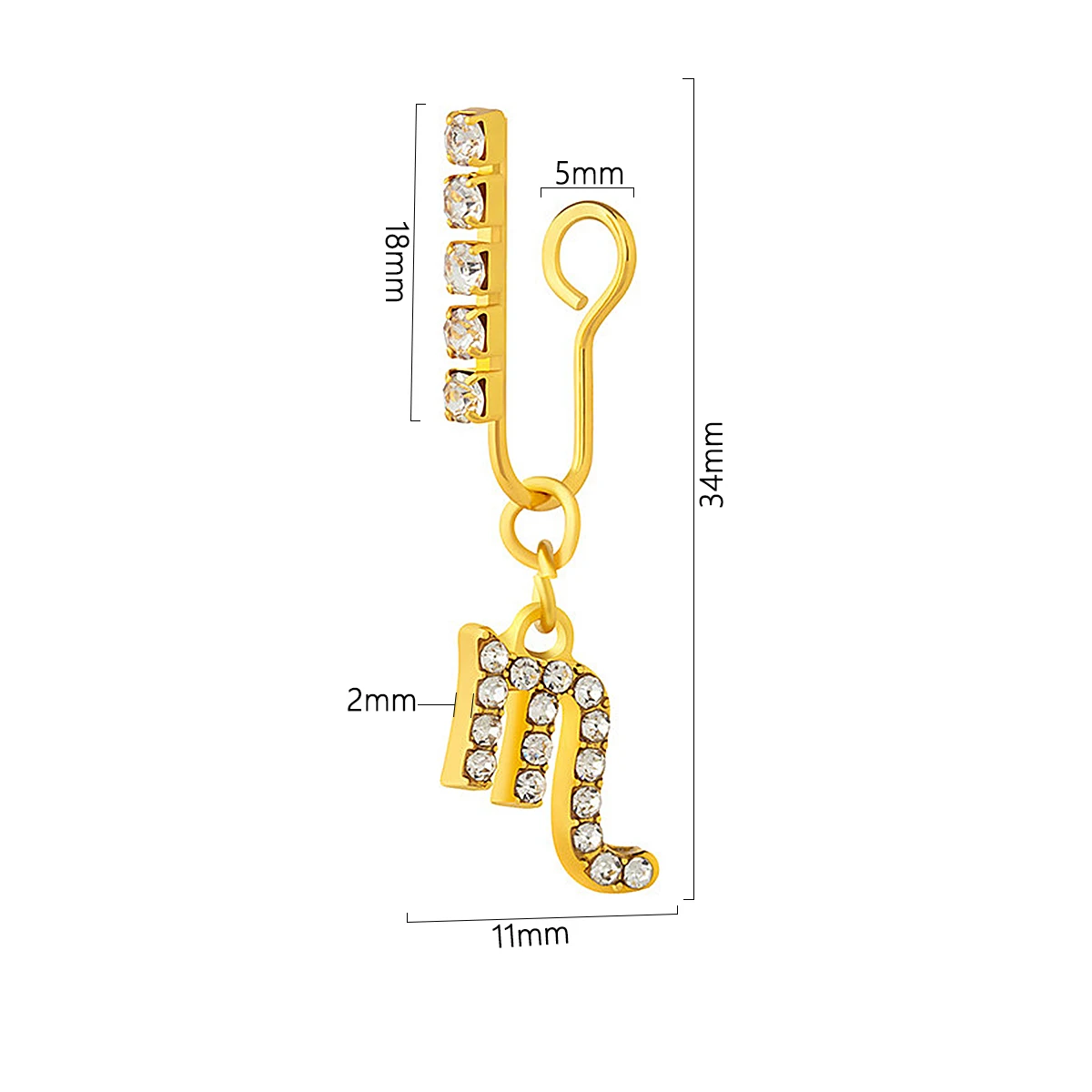 Confezione da 2 clip per l'ore - Body Jewelry And Earrings recensione e prezzo