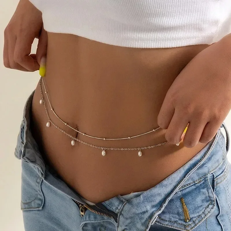 Nuovo fascino sexy doppio stra - Body Jewelry Waist recensione e prezzo