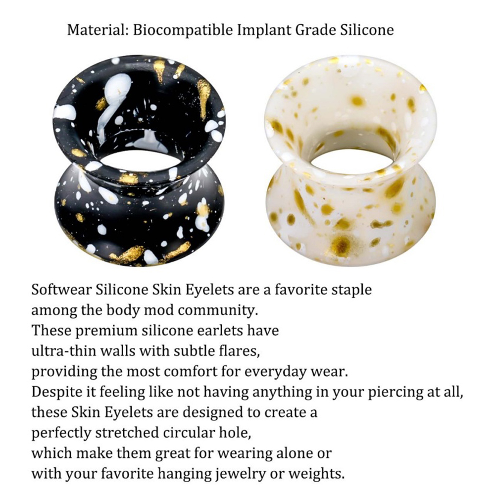 Silicone orecchiometri Tunnel  - Body Jewelry Gauge Sizes recensione e prezzo