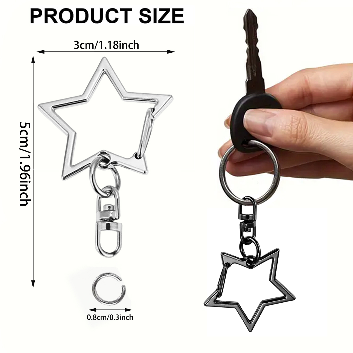 5/15/25/50 set portachiavi a s - Body Jewelry Diy recensione e prezzo
