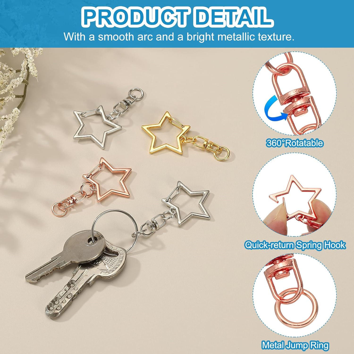 5/15/25/50 set portachiavi a s - Body Jewelry Diy recensione e prezzo