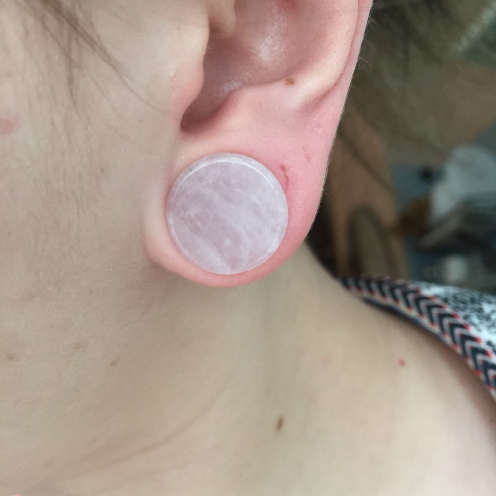 2Pc Quarzo Rosa Organico Pietr - Body Jewelry Gauge Sizes recensione e prezzo