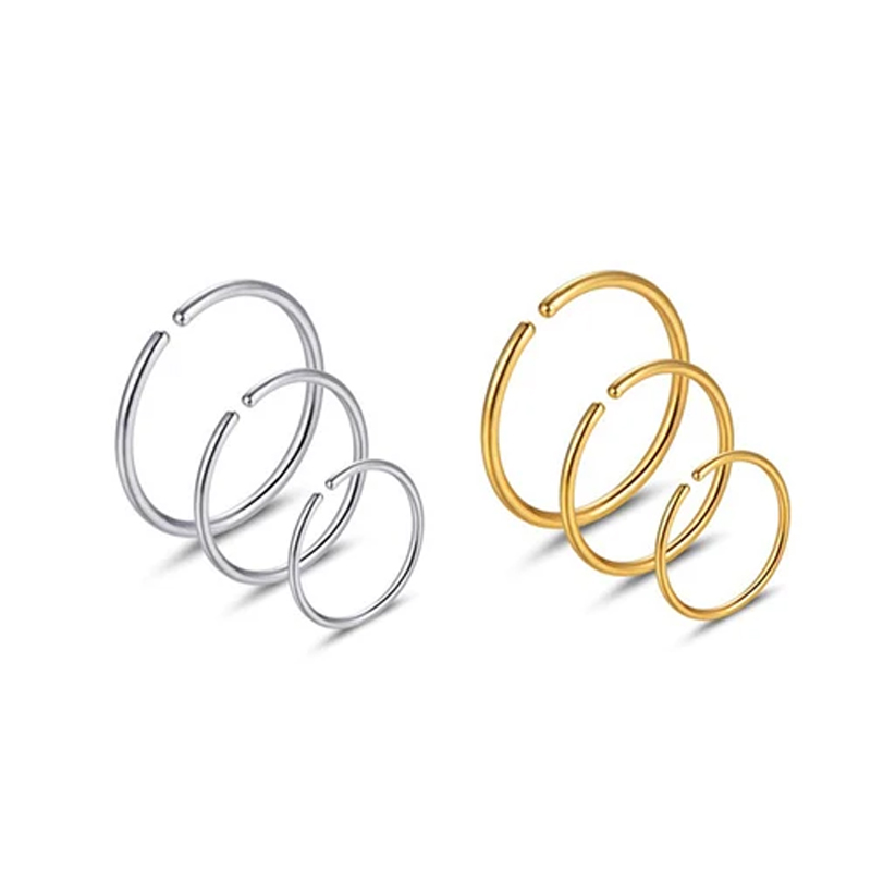 Set di 6 Anelli per Naso Ipoal - Body Jewelry And Earrings recensione e prezzo