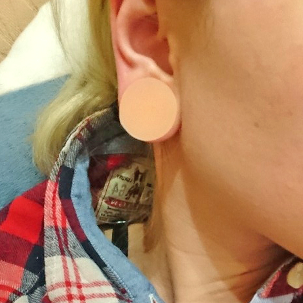 1 paio di tappi svasati per l' - Body Jewelry Gauge Sizes recensione e prezzo