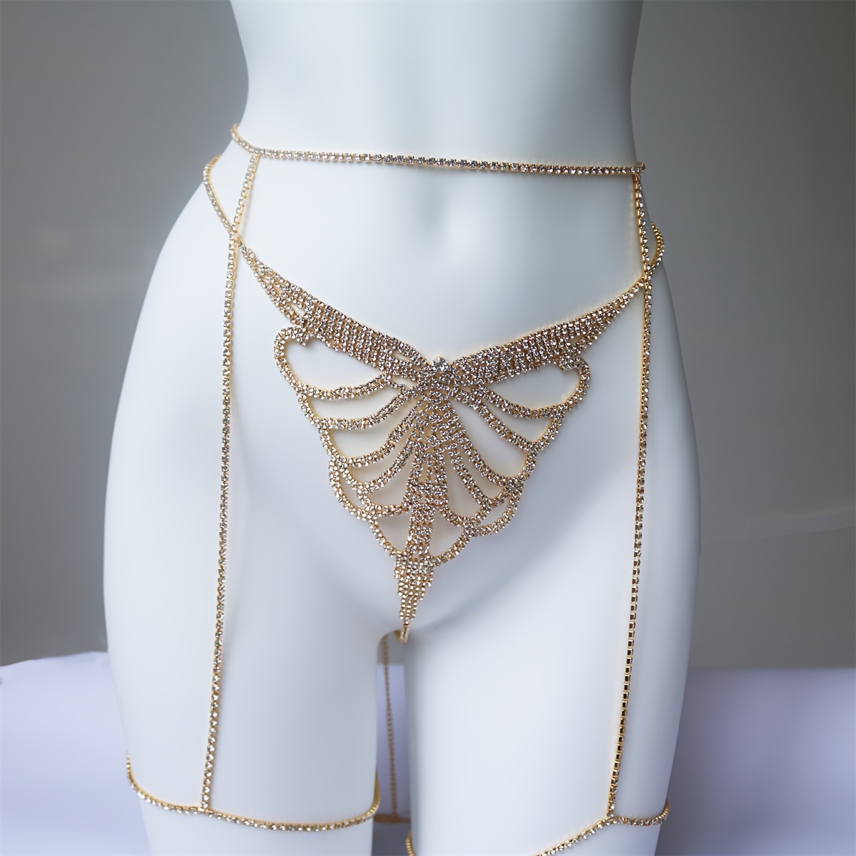 Multi strato strass scintillan - Body Jewelry Waist recensione e prezzo