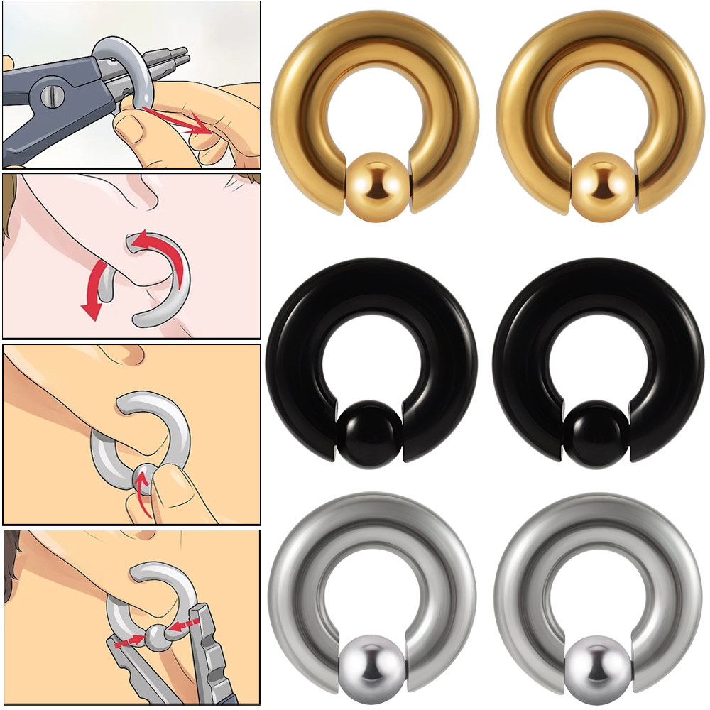 1PC In Acciaio Inox di Grandi  - Body Jewelry Gauge Sizes recensione e prezzo